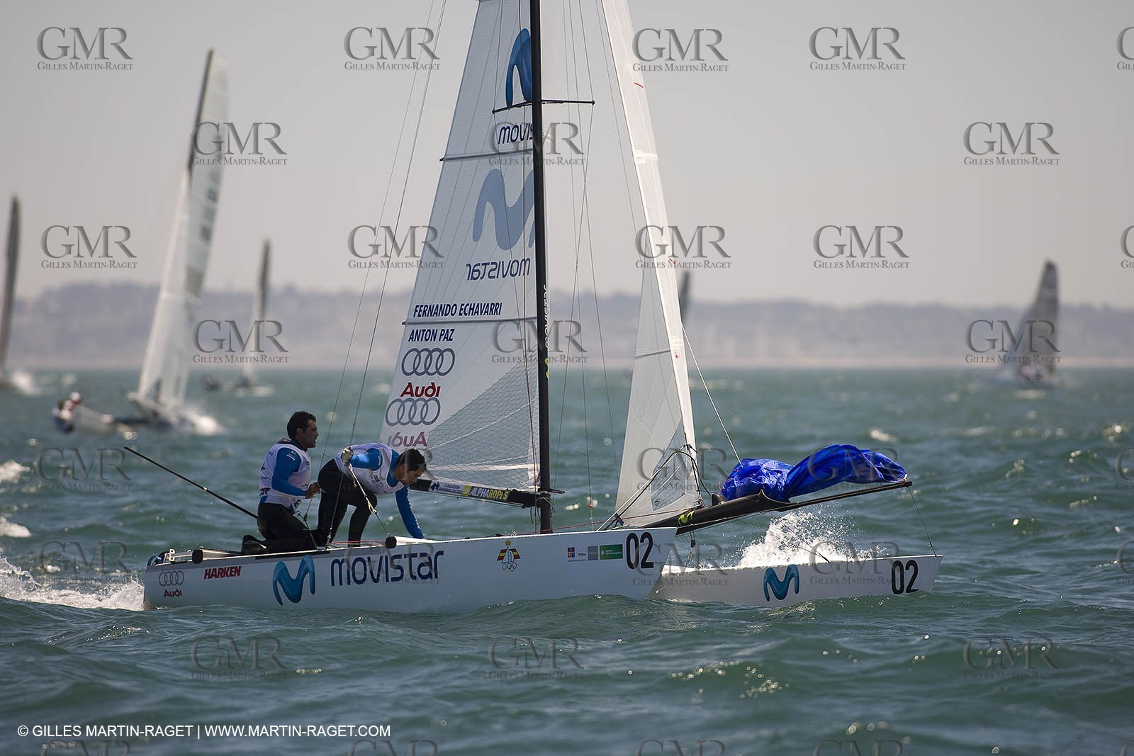 07-04-07 - ISAF SAILING WORLD CHAMPIONSHIPS - CASCAIS 2007 - DAY 1 - Tornado Class - ECHAVARRI,PAZ - Spain