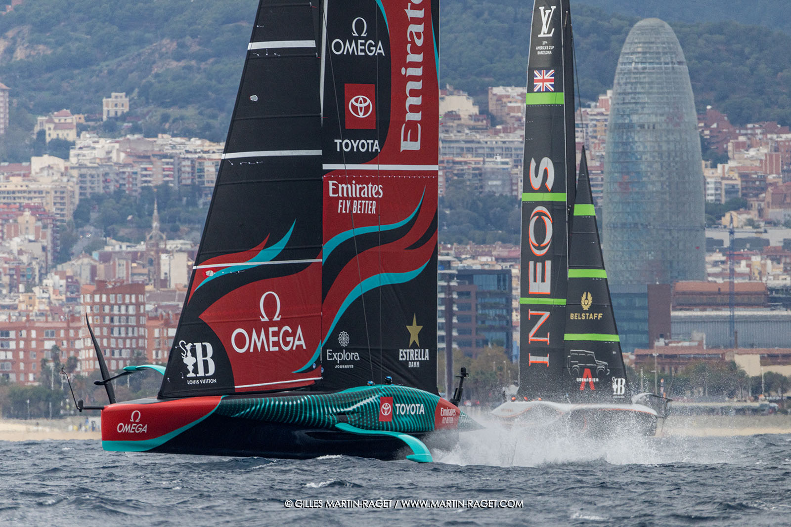 18 10 2024, Barcelona (ESP), Louis Vuitton 37th America's Cup, Final Match, Race Day 5, Race 8