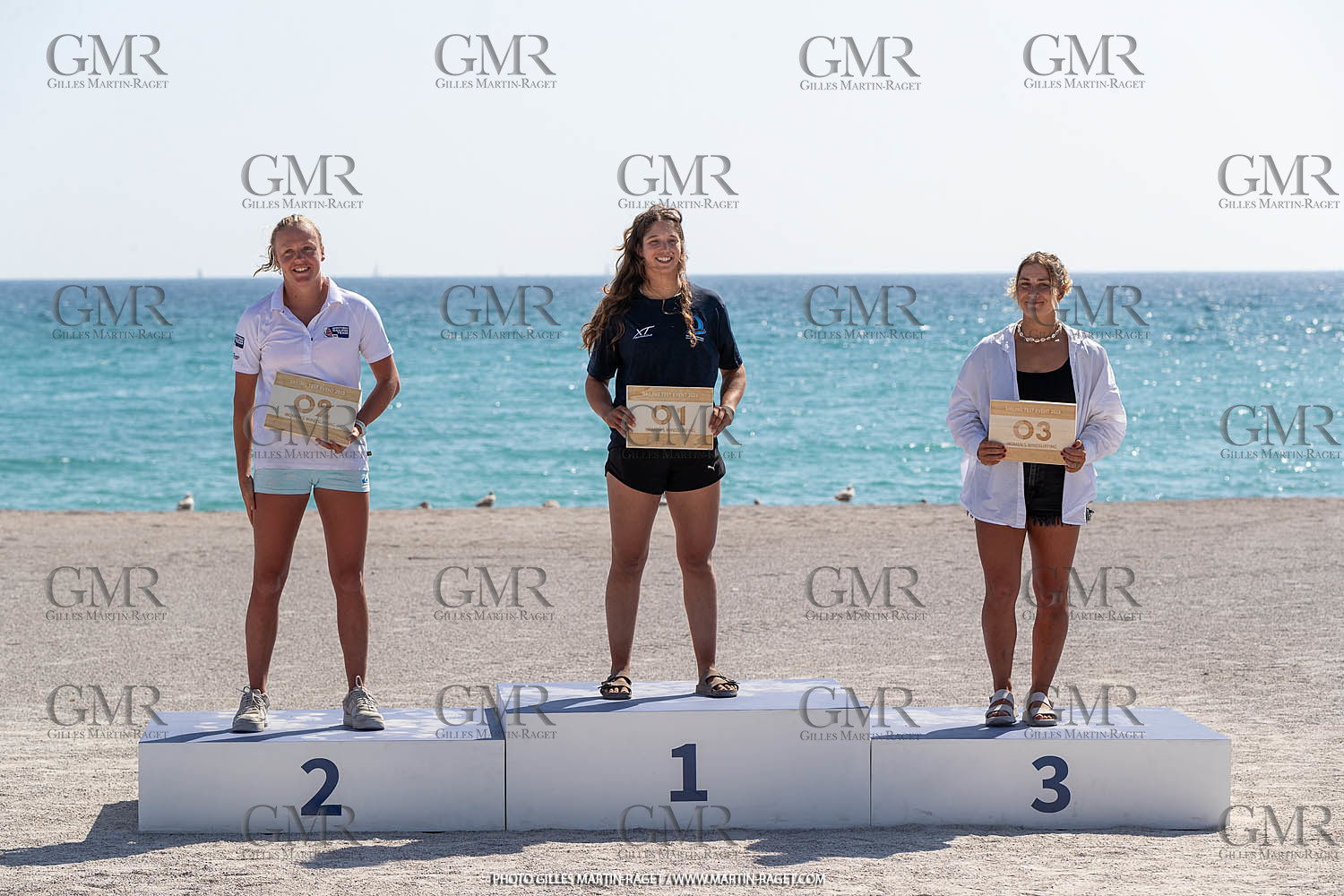 16 07 2023, Marseille, (FRA), Paris 2024 Olympic Games 2024 Sailing Test Event, Day 8, Medal race IQ Foil Women