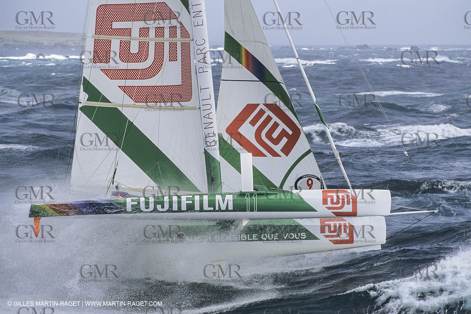 Yacht Racing, Multihull, ORMA 60, Loick Peyron, Fujicolor