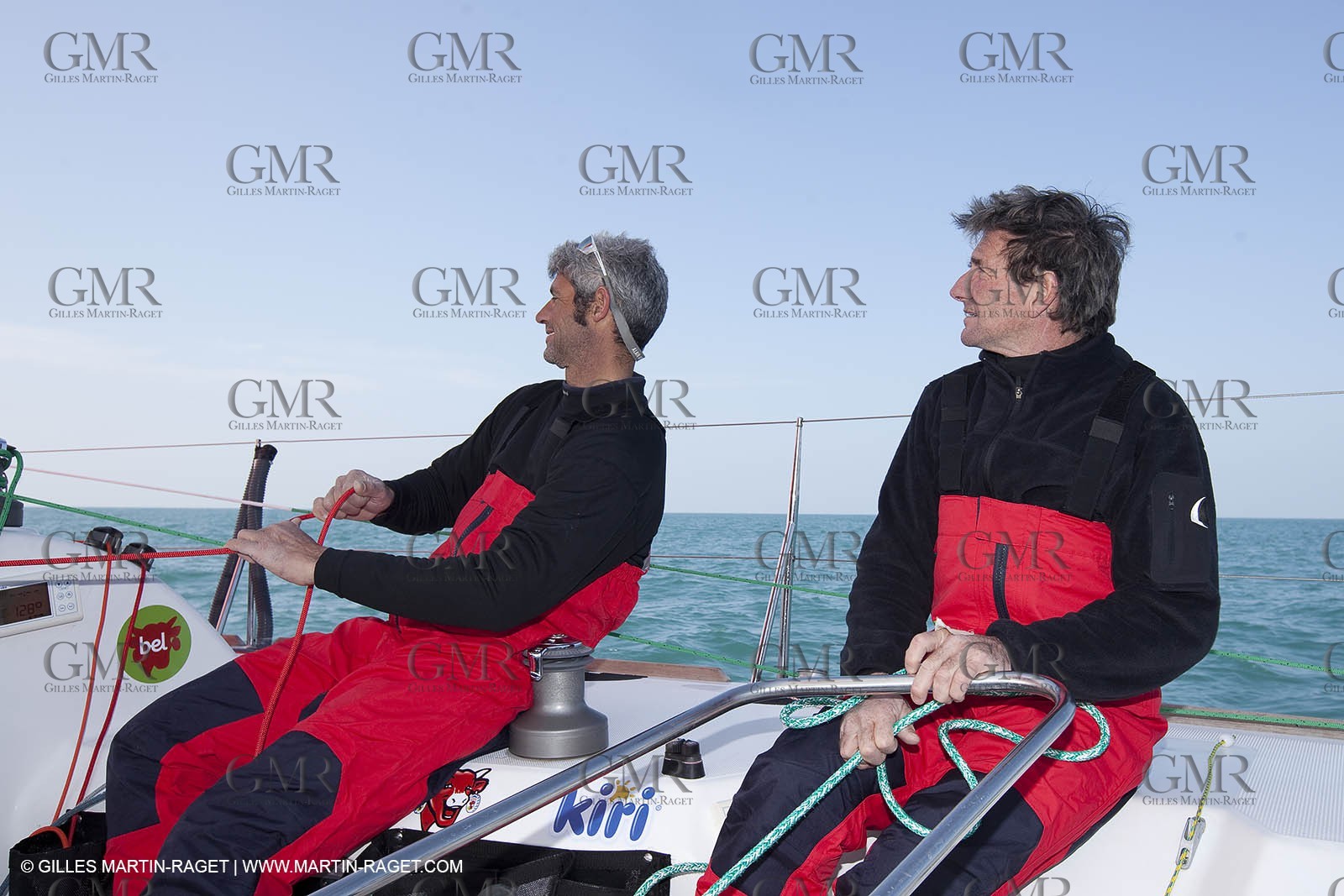 13 03 2010 - La Grande Motte   Port Camargue (FRA) - Groupe Bel - Entraînement Kito de Pavant   Sébastien Audigane en vue de la Transat AG2R 2010