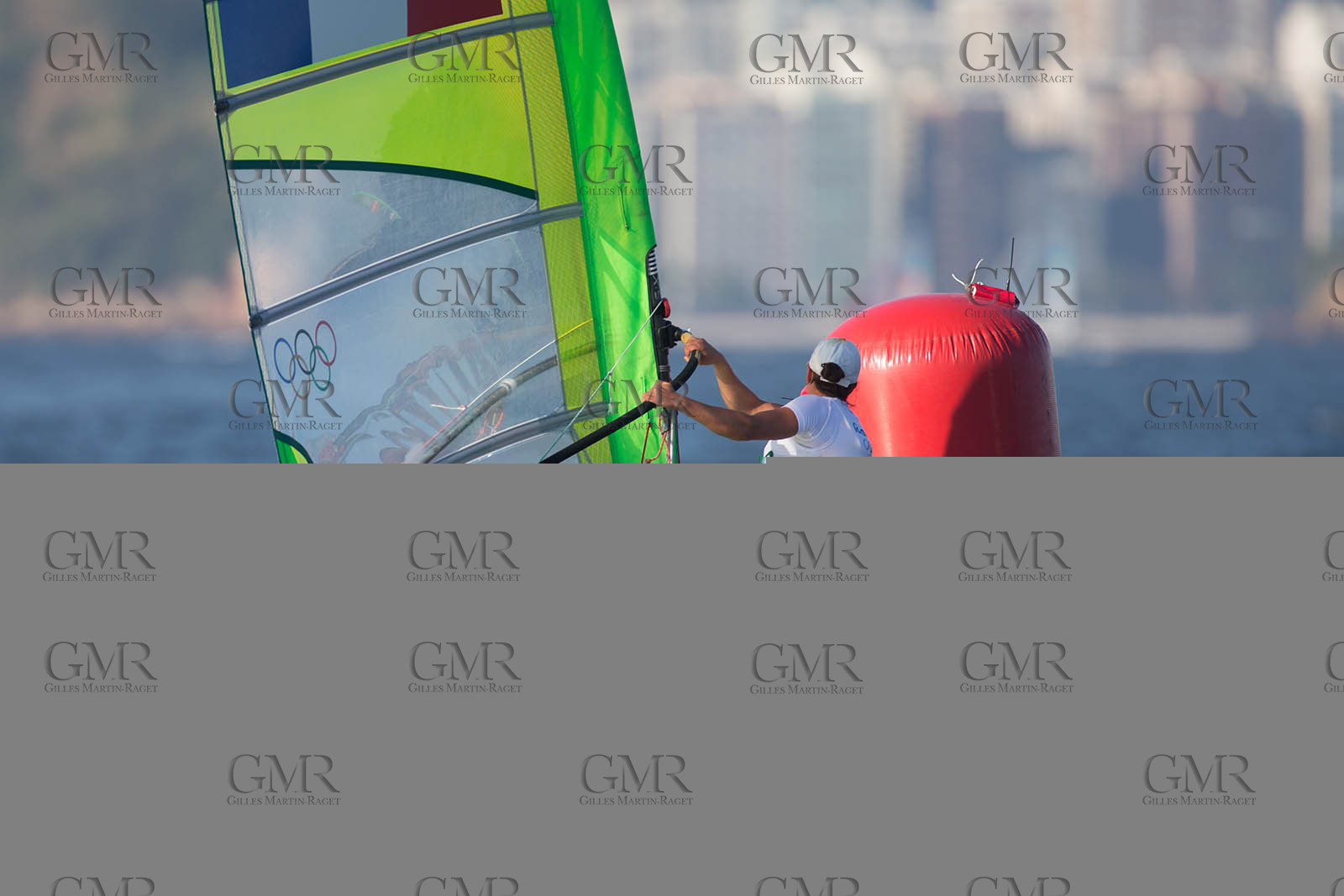 14 08 2016, Rio de Janeiro (BRA), 2016 Olympic Games, Sailing, RSX Women medal race, Charline Picon (FRA), gold medalist