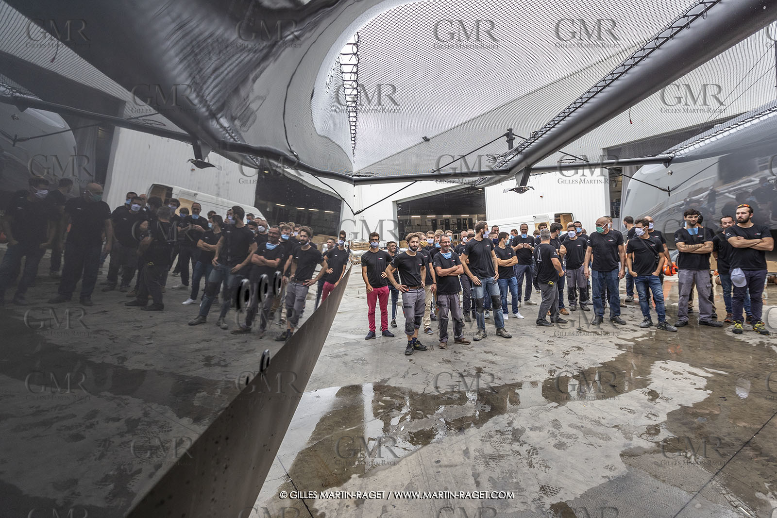 21 07 2020, La Grande Motte (FRA), Gunboat, Gunboat 68 SeaTilt out of the shed