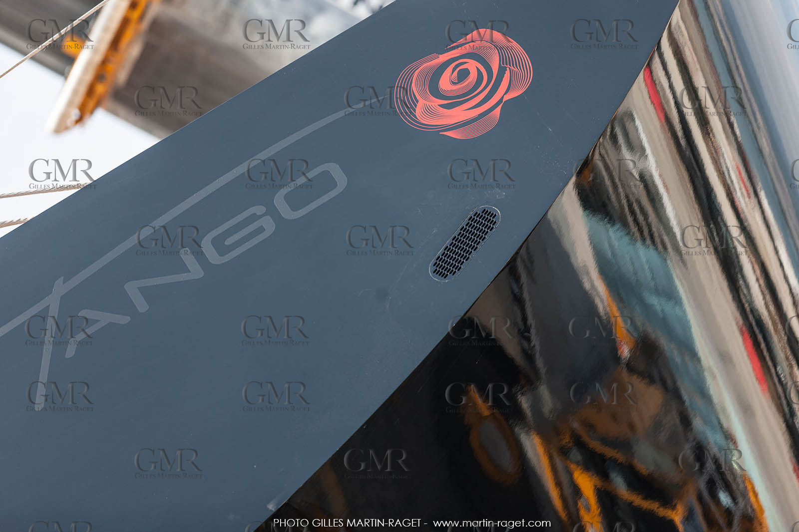 22 07 2017, Savona (ITA), Wally Cento Tango going out of the shed, Photo Gilles Martin-Raget