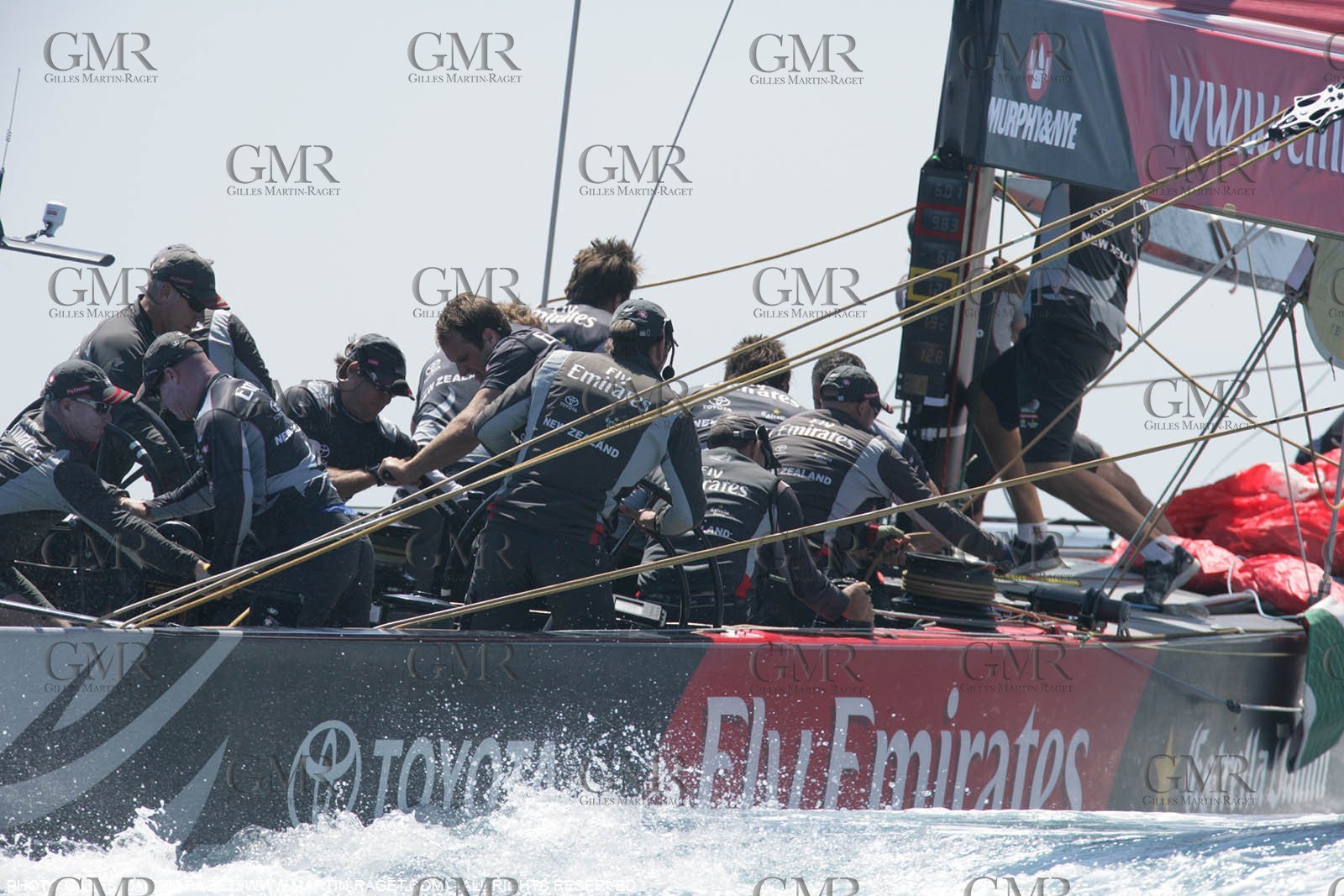 8 05 2007-Valencia (Spain)- 32nd America's Cup - Louis Vuitton Cup - RR2 - Day 10 - BMW ORACLE Racing