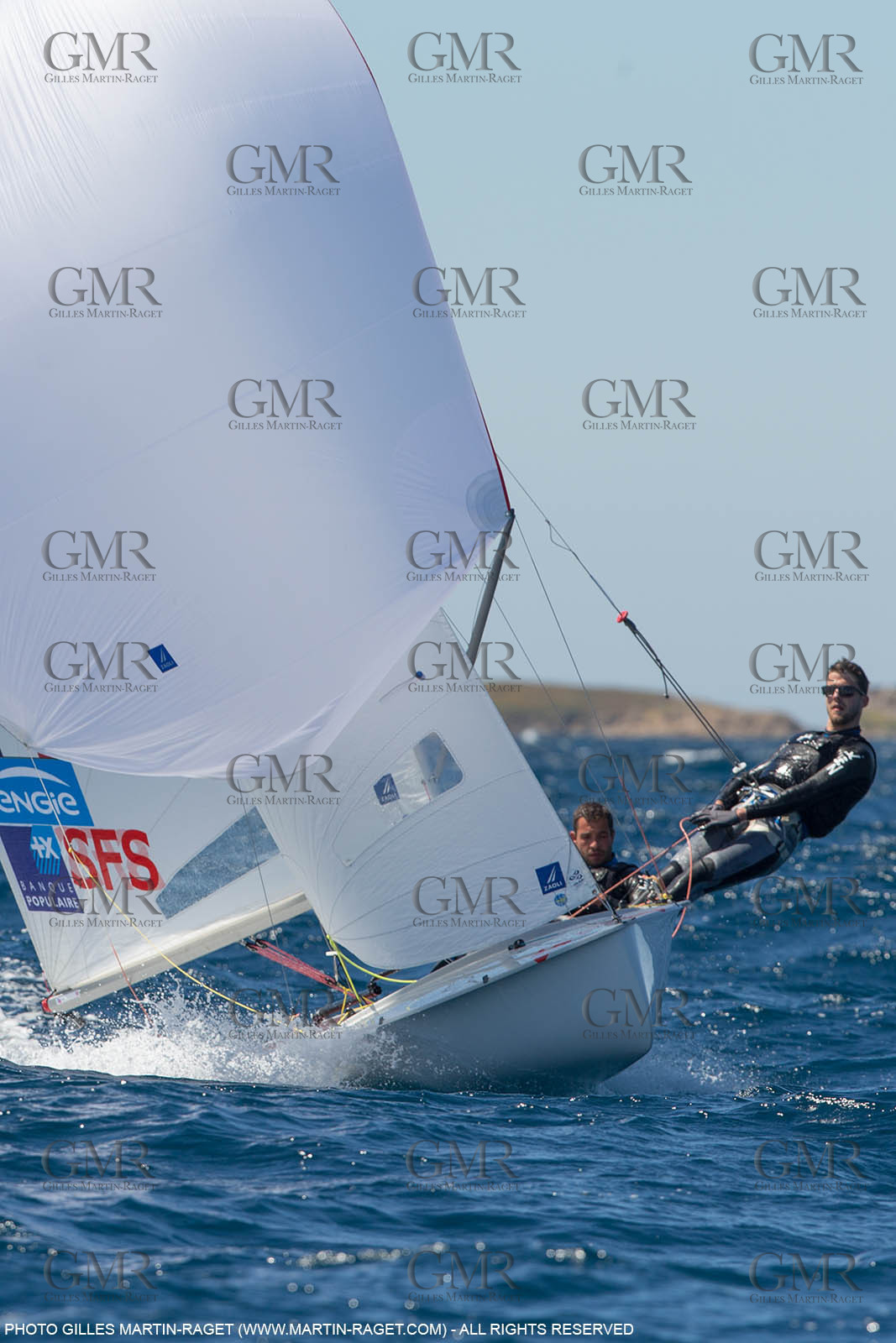25 04 2016, Hyères (FRA,83), Jeux Olympiques Rio 2016, voile, 470, Sofian Bouvet   Jeremie Mion, SFS Voile