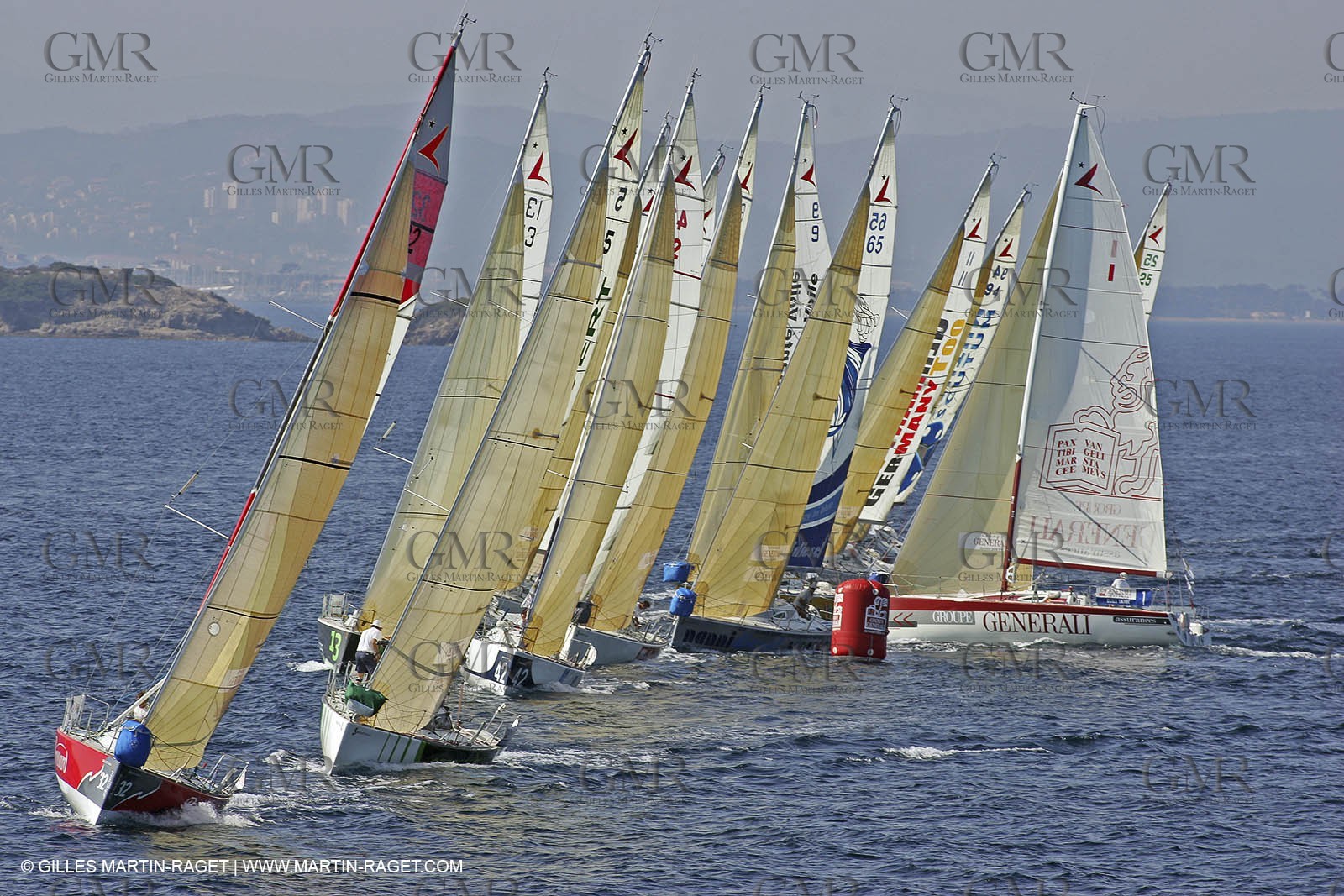 Générali Solo 2005 - Ile de Porquerolles - Parcours cotier et banane