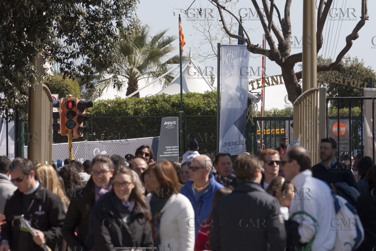 09 04 2012 - Naples (ITA) - 34th America's Cup - America's Cup World Series Naples 2012 - Massive frequentation at the public village