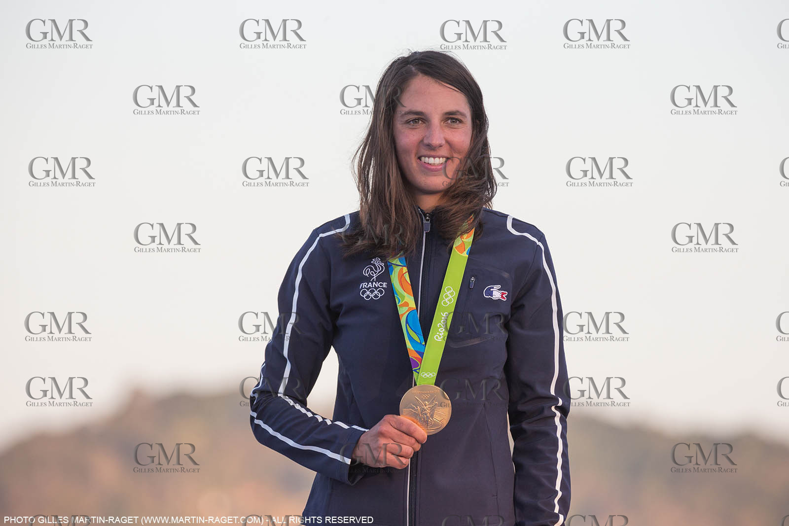 14 08 2016, Rio de Janeiro (BRA), 2016 Olympic Games, Sailing, RSX Women medal ceremony, Charline Picon (FRA)