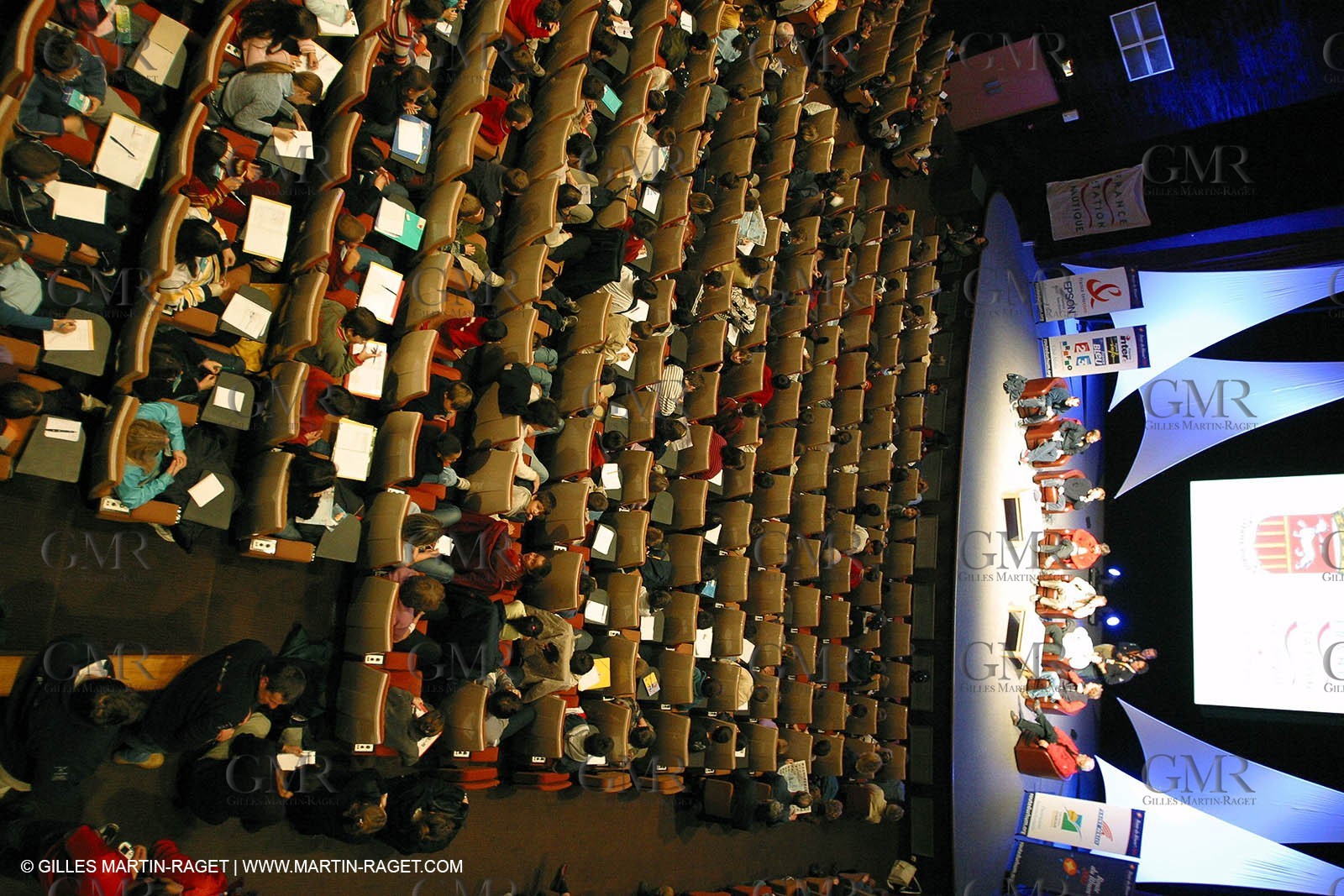 Route du Rhum 2002 - Saint Malo - Preparation - Press conference