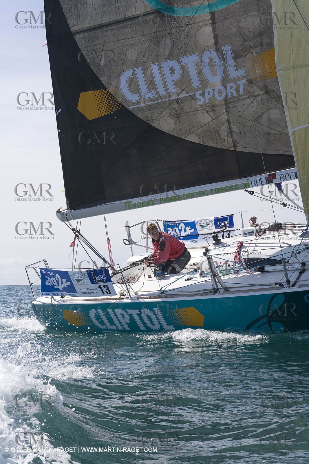 27 03 08- La Grande Motte- (FRA,34) Transat AG2R 2008- Jean-Paul Mouren- Laurent Pellecuer