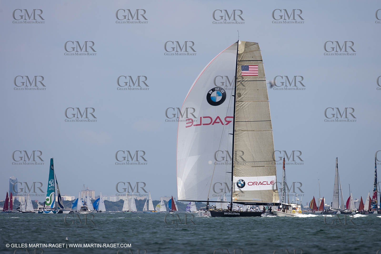 02 08 2010 - Cowes (UK, IOW) 1851 Cup -  BMW ORACLE Racing - Training Day.