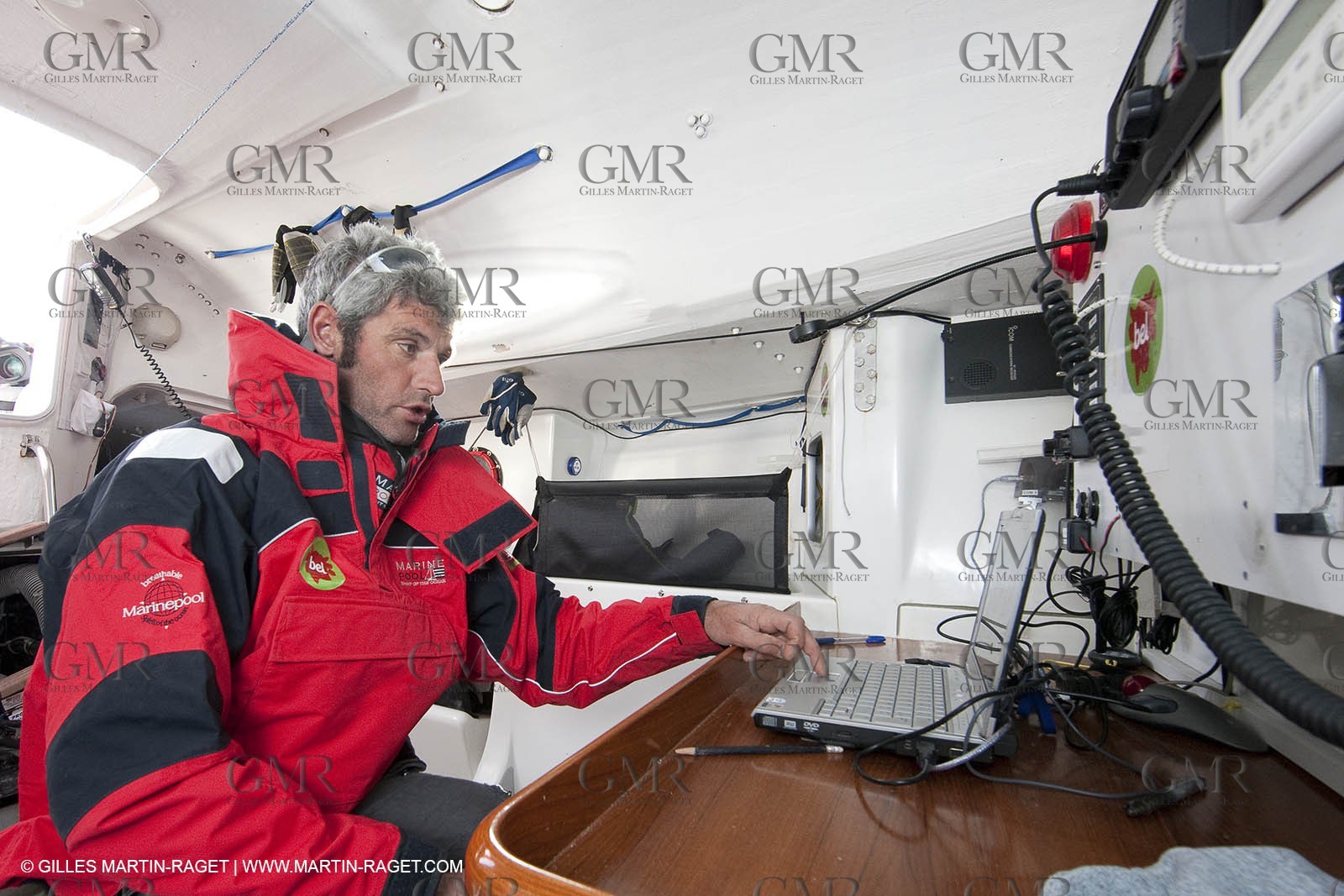 13 03 2010 -  La Grande Motte   Port Camargue (FRA) - Groupe Bel - Kito de Pavant   Sebastien Audigane training for Transat AG2R
