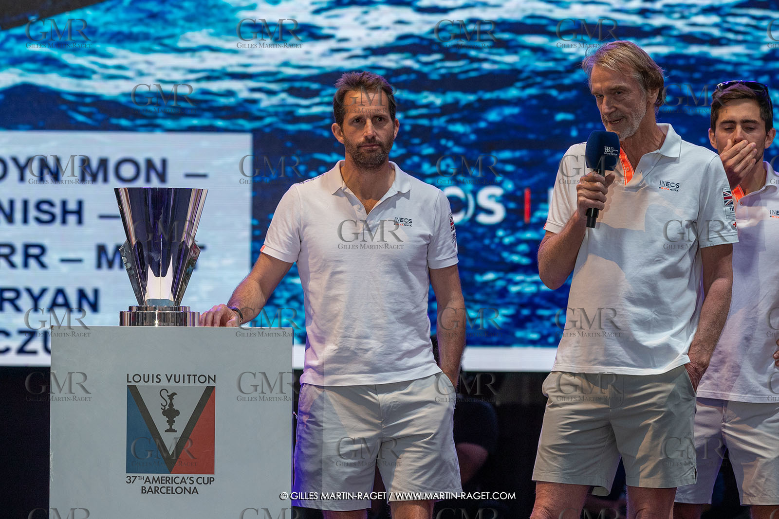 04 10 2024, Barcelona (ESP), 37th America's Cup, Louis Vuitton Cup Final, Race Day 7 , Prizegiving