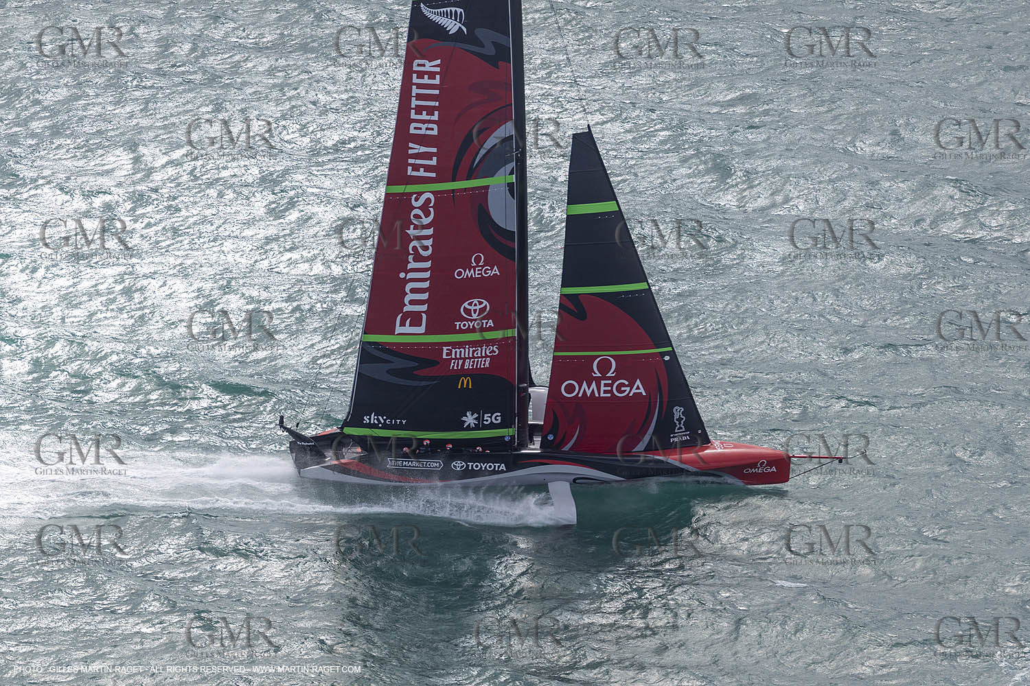 10 12 2020 - Auckland (NZL) - 36th America's Cup - Practice Sessions - Day 2 - Emirates Team New Zealand