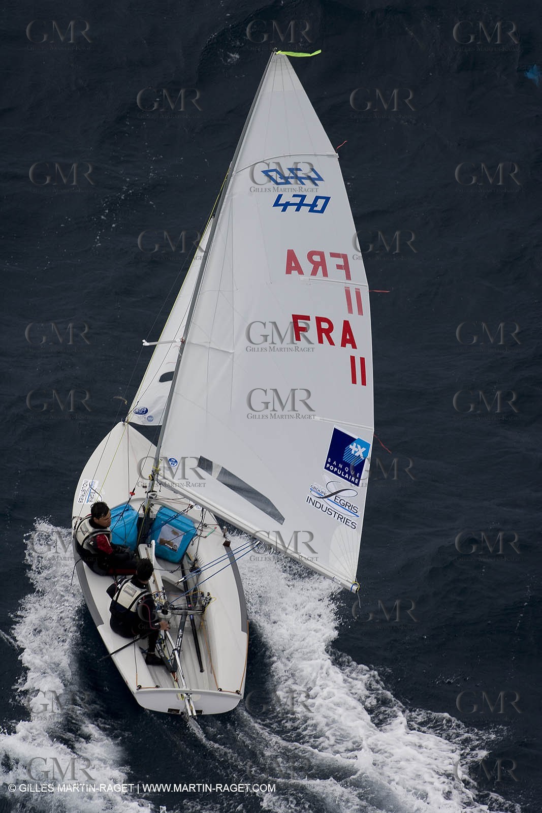 26 04 2007 - Semaine Olympique Française 2007 - Hyères - Jour 5 - Team France - 470 Homme - Bonnaud-Bonnaud