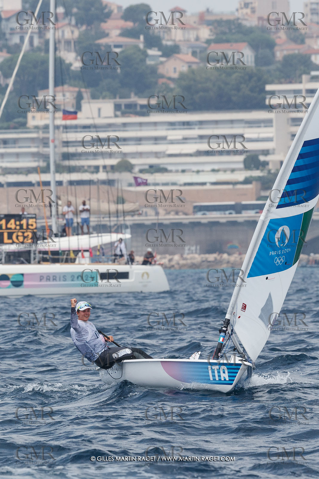 07 08 2024, Marseille (FRA), Paris 2024 Olympic Games, Sailing, Race Day 10, ILCA Medals races