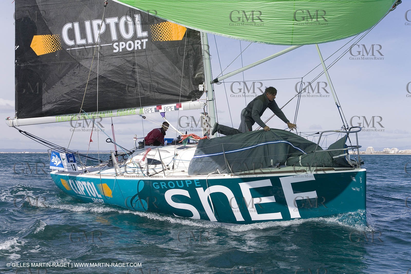 27 03 08- La Grande Motte- (FRA,34) Transat AG2R 2008- Jean-Paul Mouren- Laurent Pellecuer