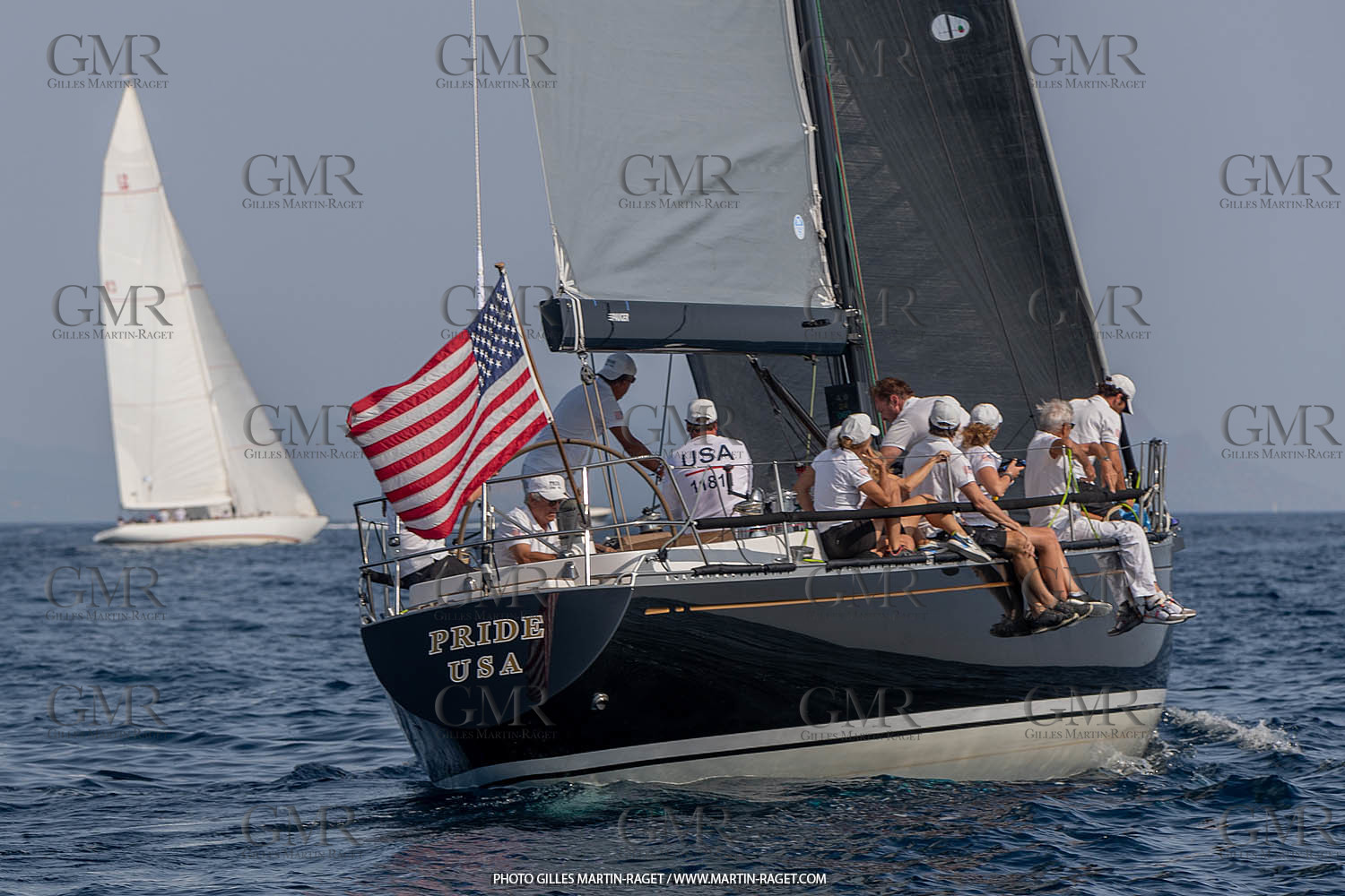 05 10 2023, Saint-Tropez (FRA,83), Les Voiles de Saint-Tropez 2023, Race Day 5, Défi Pride Vs Ikra