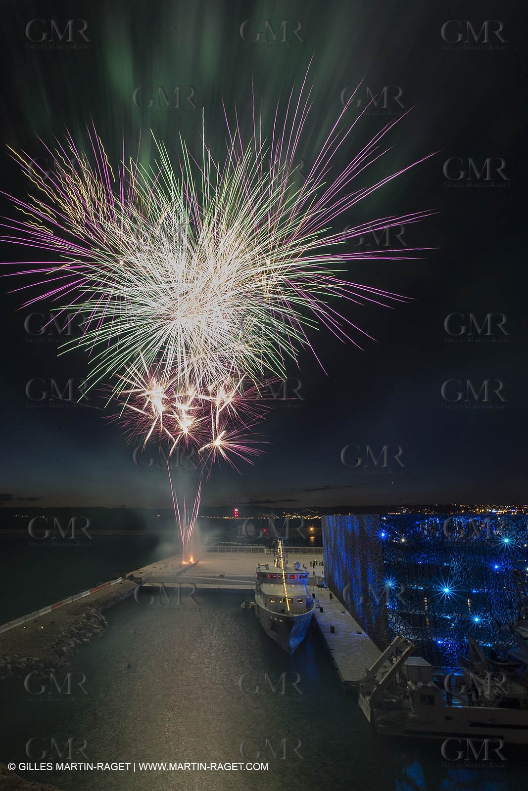 Al Azizi oficial launchat the Mucem museum - H2X boatyard - Oceanographic research ship - Marseille (FRA,13) - 27 05 2014