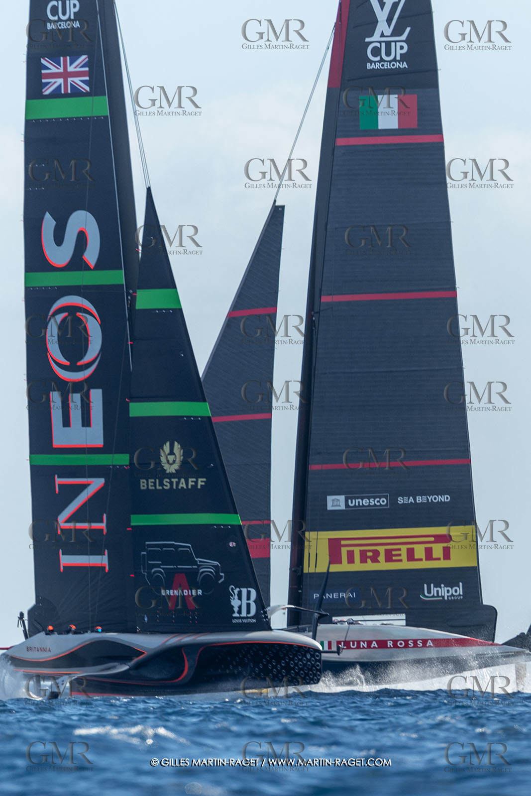 04 10 2024, Barcelona (ESP), 37th America's Cup, Louis Vuitton Cup Final, Race Day 7