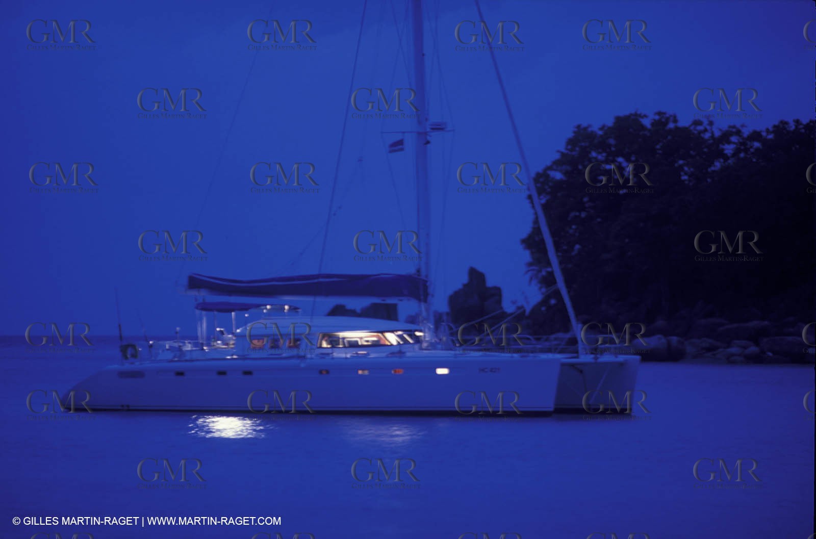 Sail - Cruising - People - At night