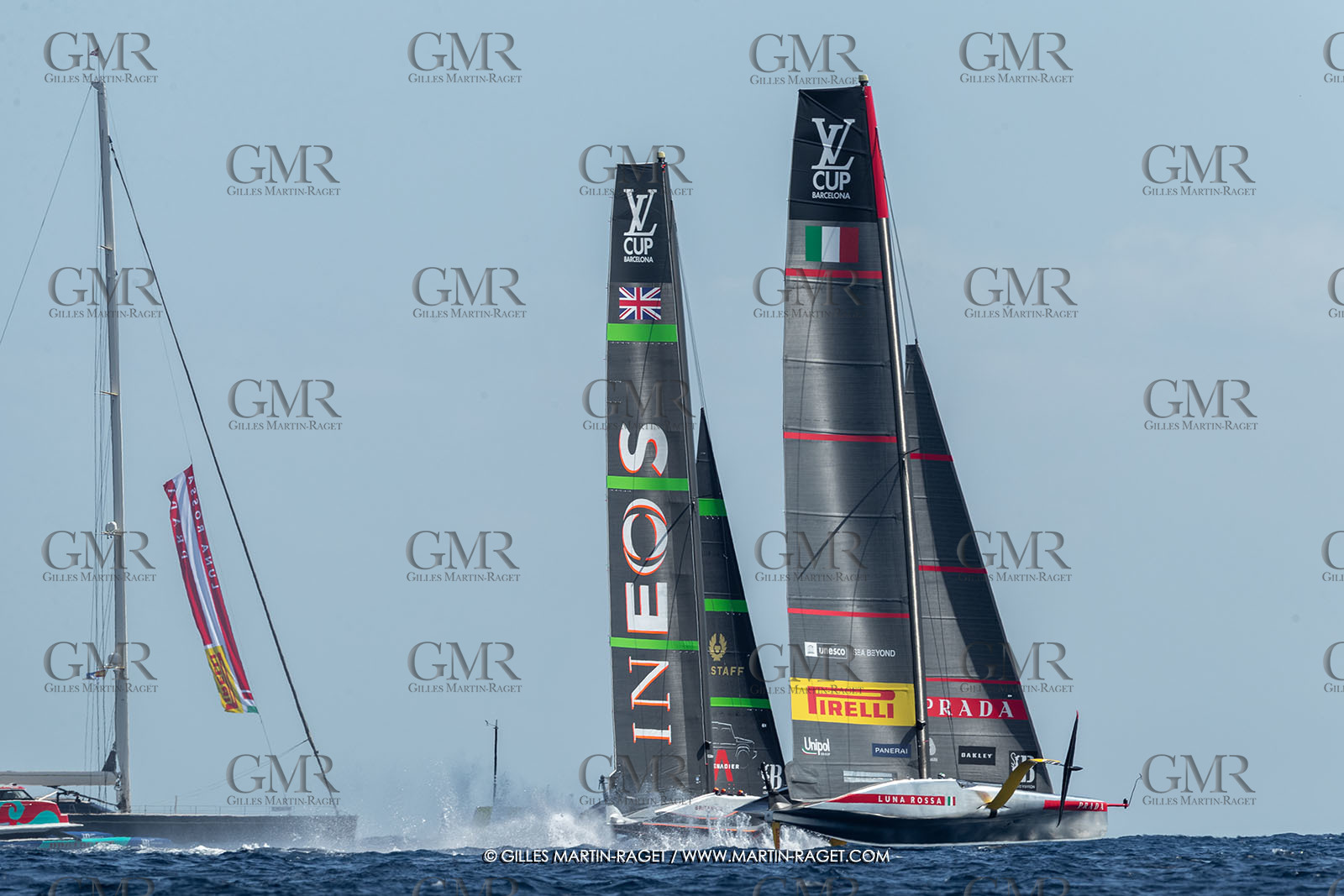 04 10 2024, Barcelona (ESP), 37th America's Cup, Louis Vuitton Cup Final, Race Day 7