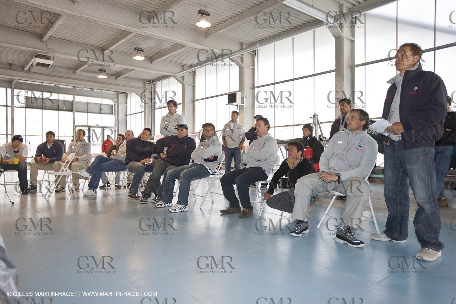 07 04 2008 - Lorient (FRA,56) - 33rd America's Cup - BMW ORACLE Racing - Training session in Lorient with Groupama Team