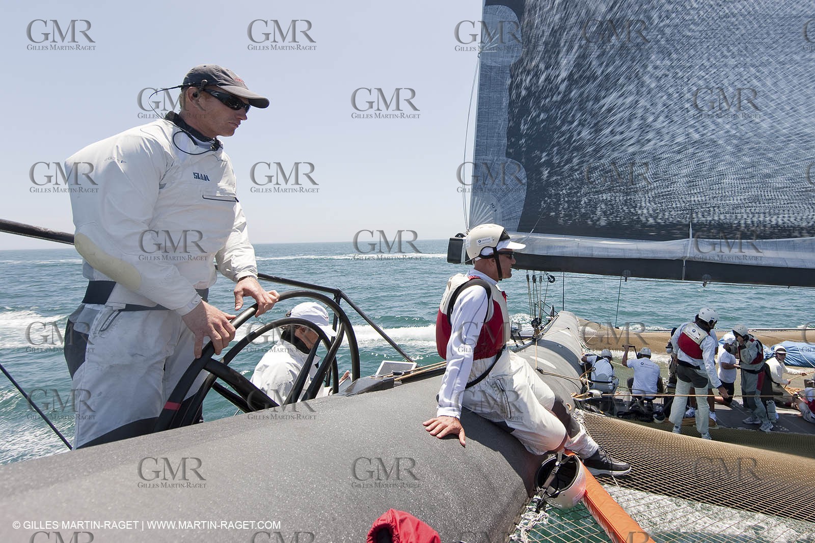 14 07 2009 - San Diego (USA,CA) -33rd America's Cup - BMW ORACLE Racing - First sea trials .of the newly modified BOR 90 trimaran