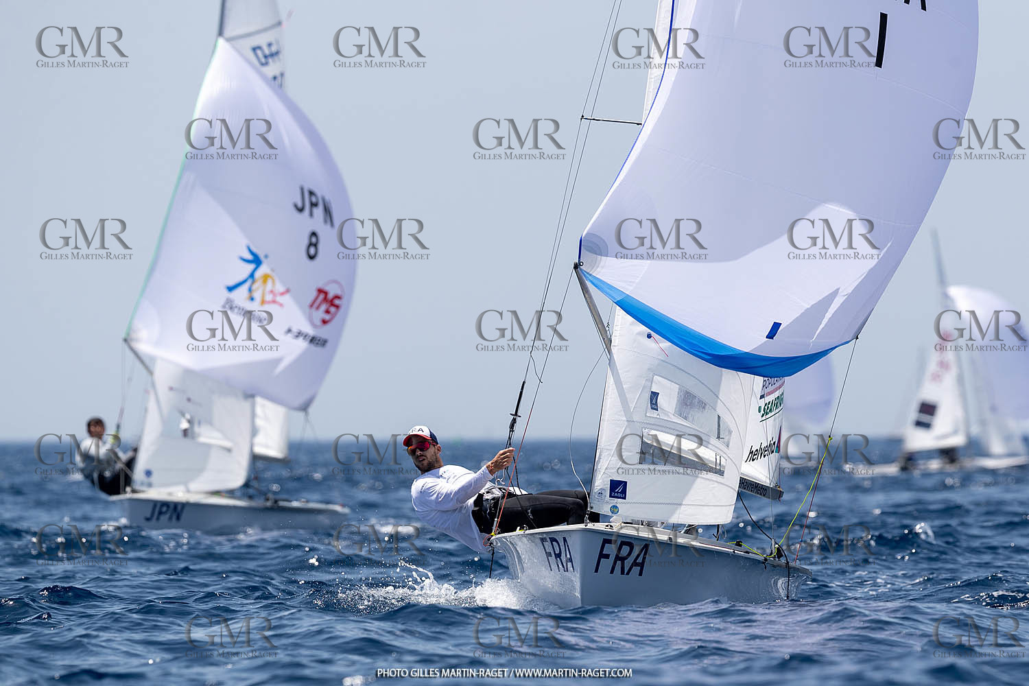 09 07 2023, Marseille (FRA), Paris 2024 Sailing Test Event, Race Day 1, 470