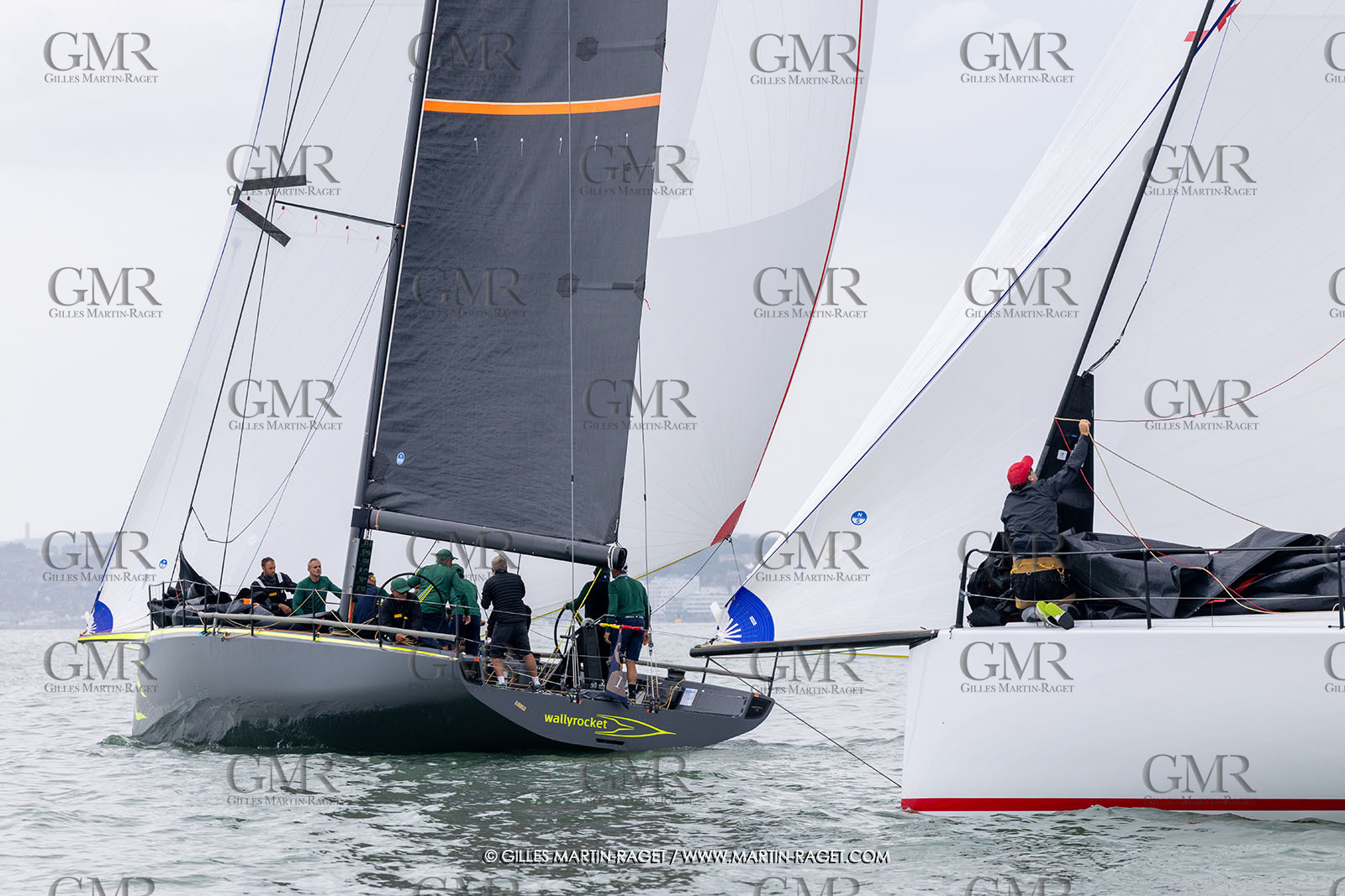23 07 2025, Cowes (UK, IOW), Admiral's Cup 2025, Inshore racing Day 2, Django Wallyrocket 51, Yacht Club Costa Smeralda (ITA)