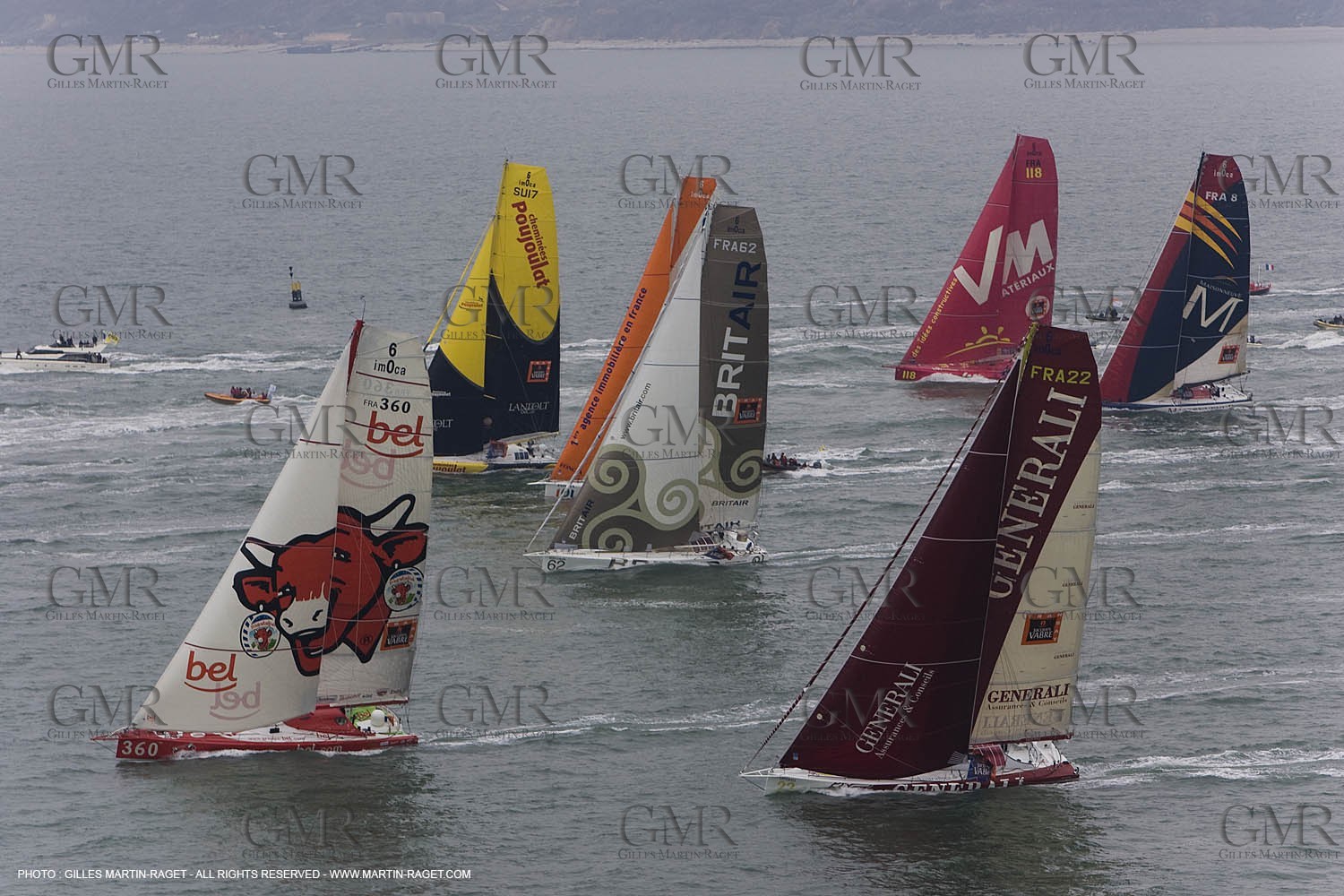 03 10 2007 - Le Havre (FRA,76) - Transat Jacques Vabre 2007 - Départ Monos IMOCA**03 10 2007 - Le Havre (FRA,76) - Transat Jacques Vabre 2007 -Monos IMOCA start