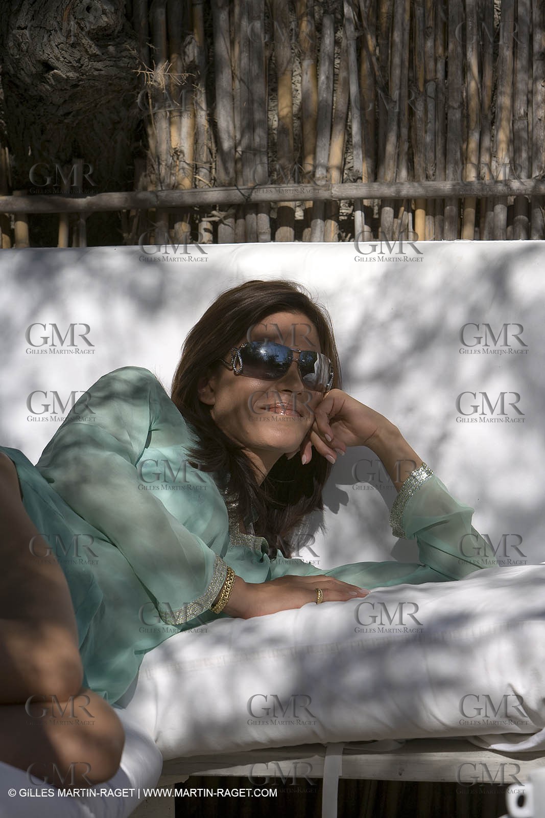 06 09 2007 - Saint Tropez (FRA, 83) - Superyachts - Motoryachts - Mangusta 92 Triple Fun in Saint Tropez - Mooring at Club 55 at Pampelonne Beach