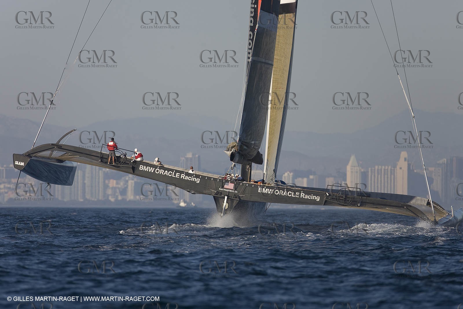 07 10 2008 - San Diego (CA, USA) - America's Cup - BMW ORACLE Racing - 90 ft trimaran sea trials - San Diego session - Day 1