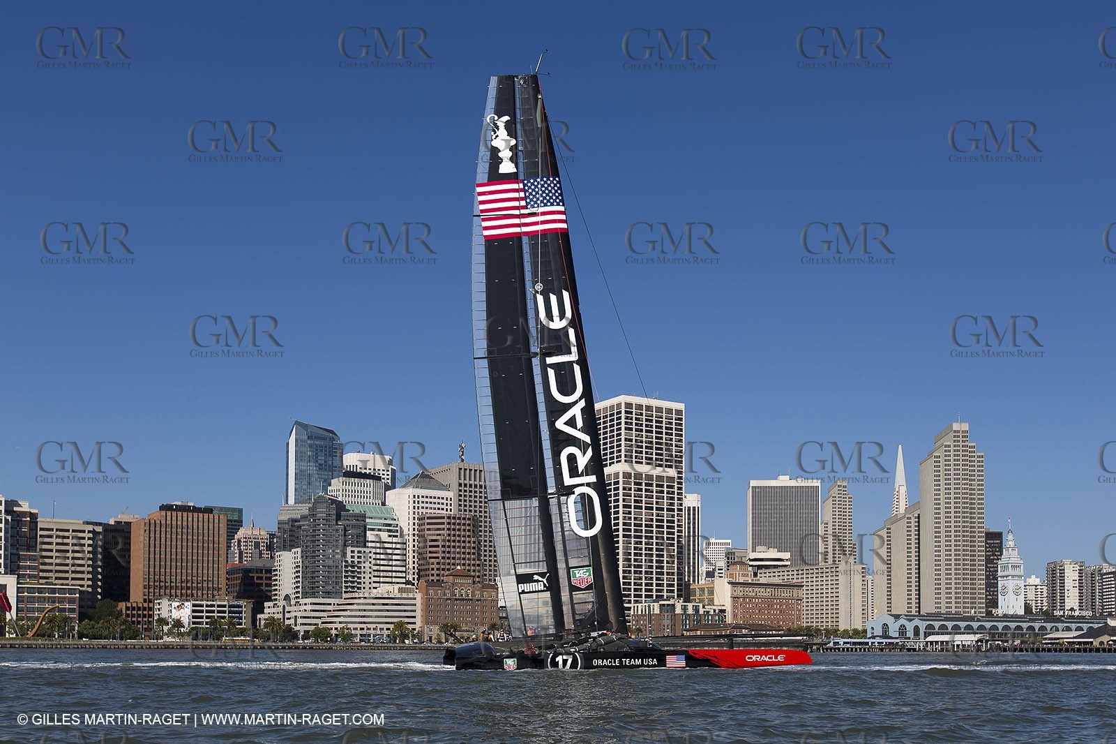 23 05 2013 - San Francisco (USA,CA) - 34th America's Cup - May Training, 3 AC72 in the bay for the first time