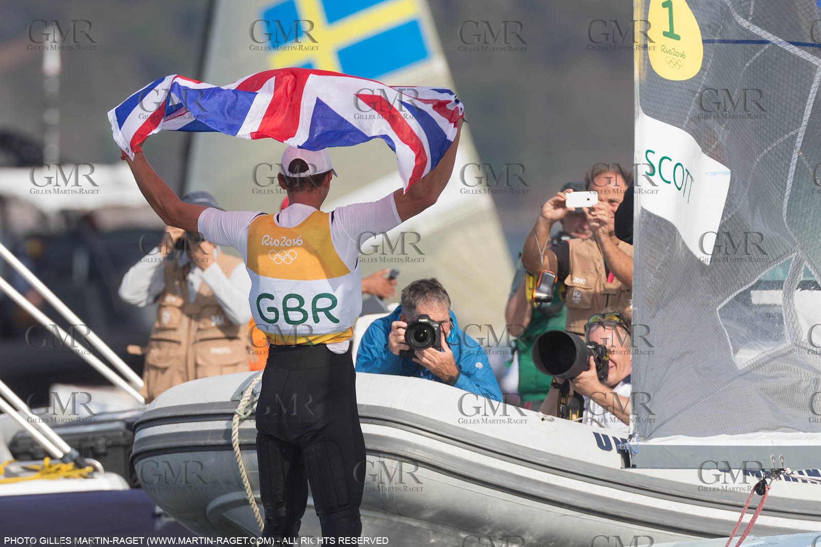 16 08 2016, Rio de Janeiro (BRA), 2016 Olympic Games, Sailing, Giles Scott (GBR)