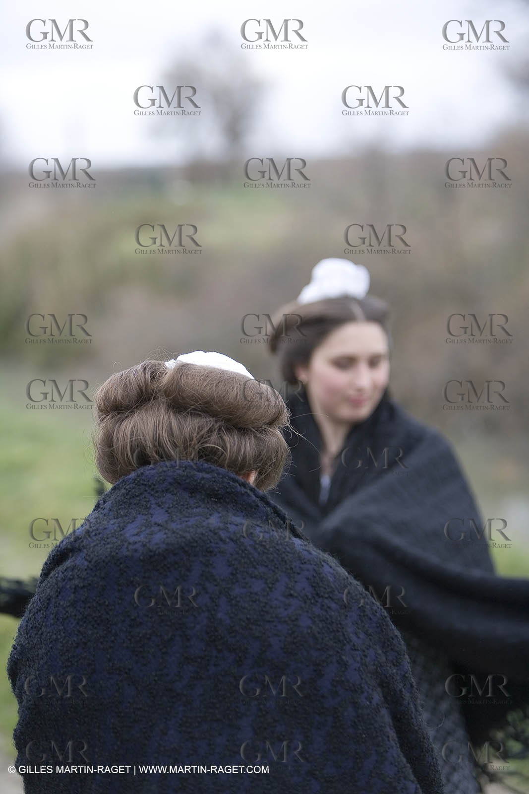 24 02 2007 - Saintes Maries of the Sea (FRA, 13) - Queen of Arles and her assistants in Camargue