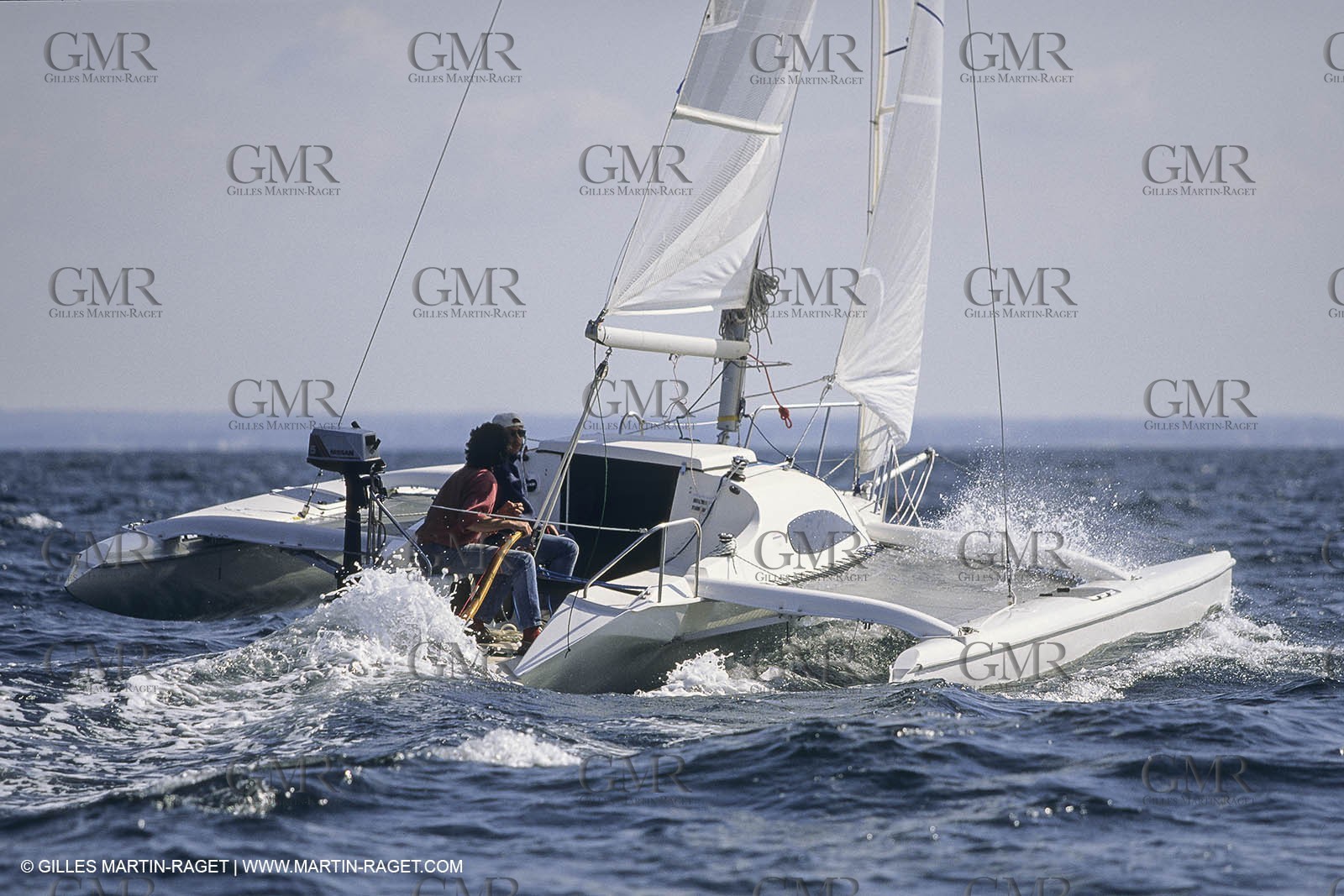 Sailing, cruising, multihull under sail