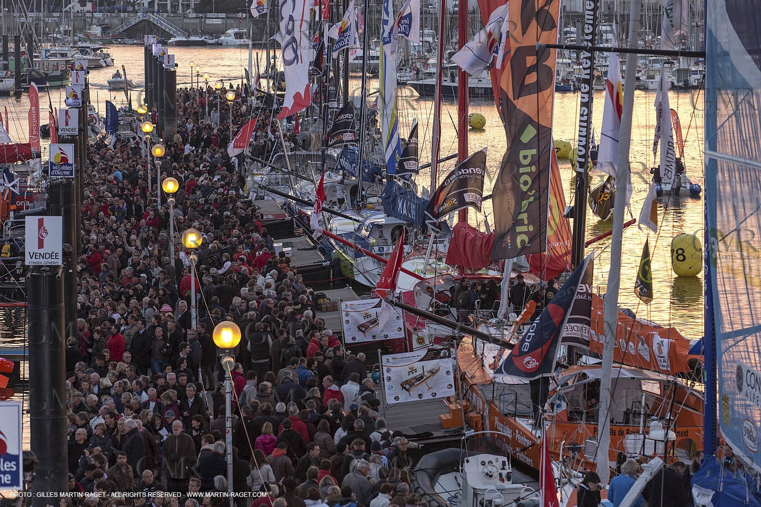 8 11 2012 - Les Sables d'Olonne (FRA,85) - Vendée Globe 2012 - Dock ambiances at D-2