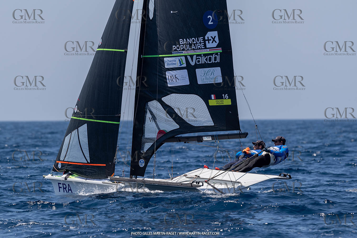 16 07 2023, Marseille, (FRA), Paris 2024 Olympic Games 2024 Sailing Test Event, Day 8, Medal race 49er Men