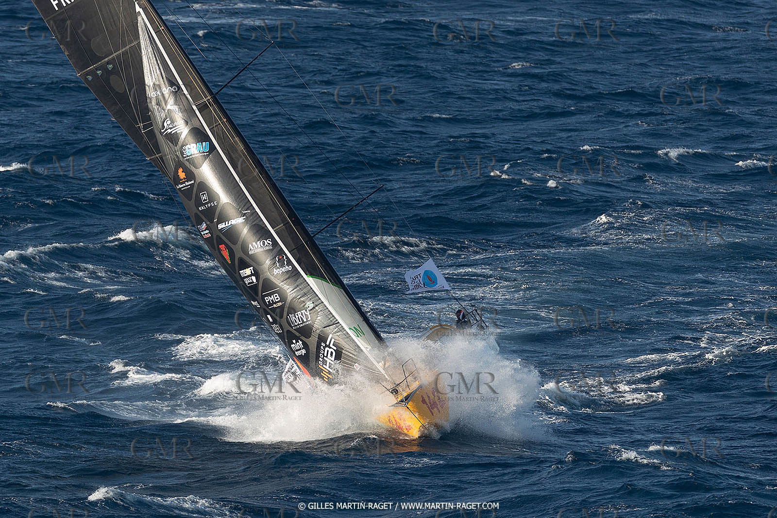 27 08 2021, Marseille (FRA), Transat Jacques Vabre 2021, Class 40, HBF-Reforest'Action (Kito de Pavant, Gwen Gbick)