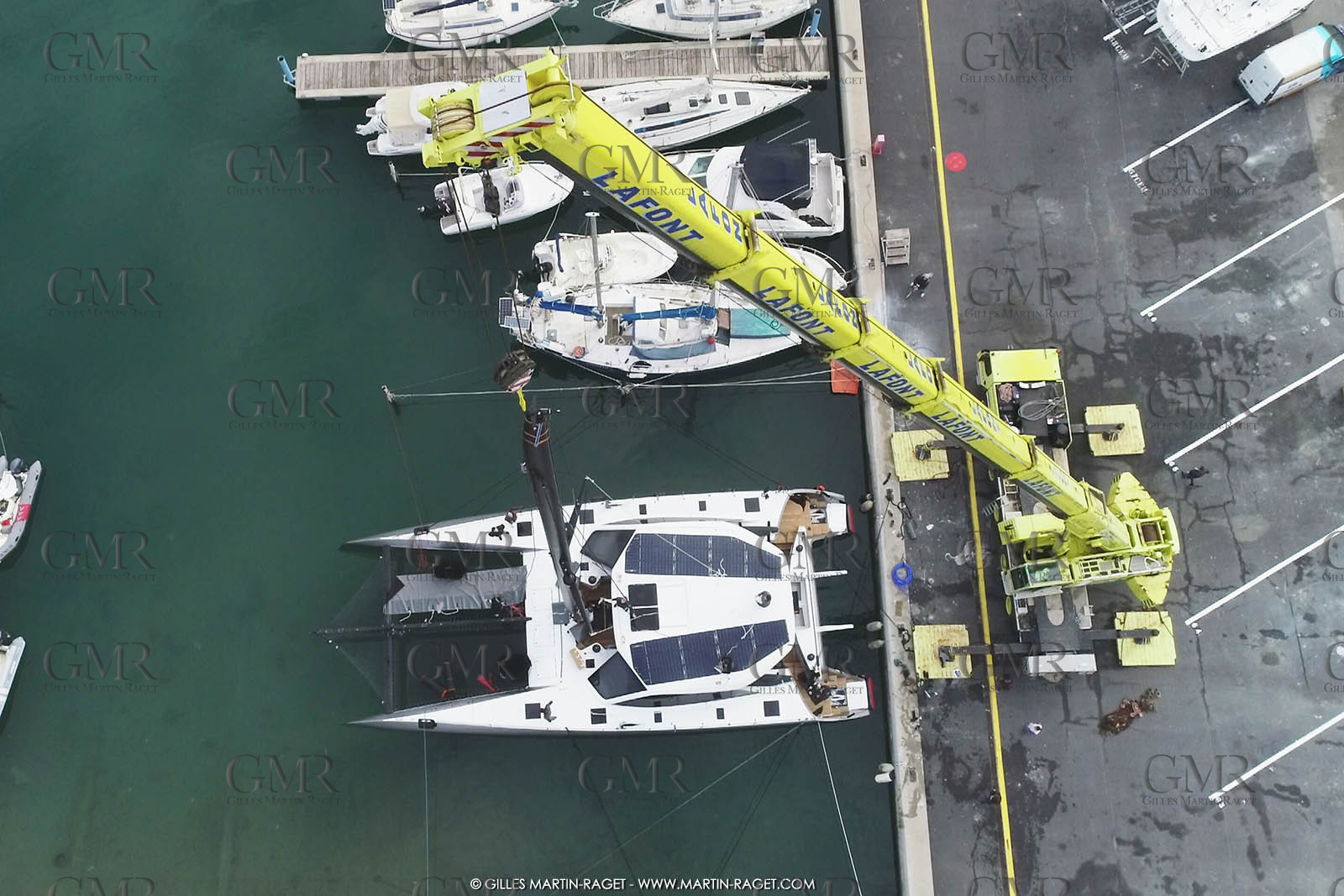 17 01 2018, La Grande Motte (FRA), Gunboat 68  1 launch