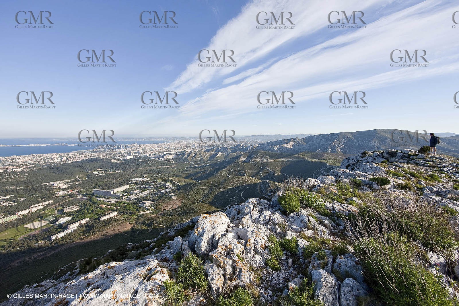 30 04 2009 - Marseille (FRA, 13) - Les Calanques - At the summit of Mount Puget