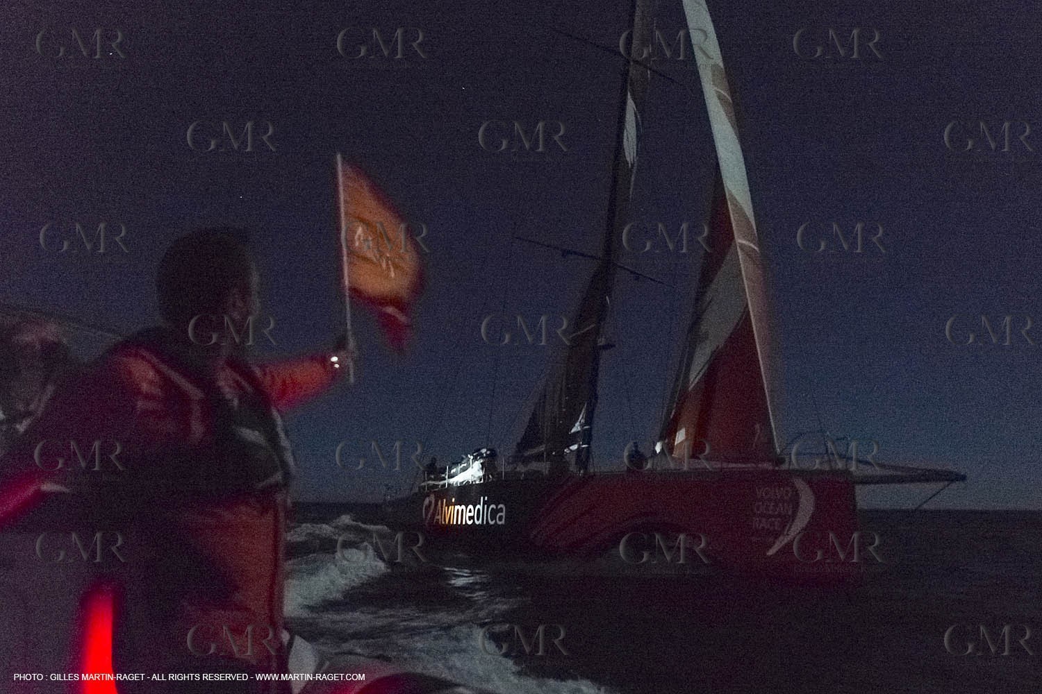 07 11 2014, Capetown (ZAF), Volvo Ocean Race 2014-15, Team Alvimedica finish and arrival in Cape Town