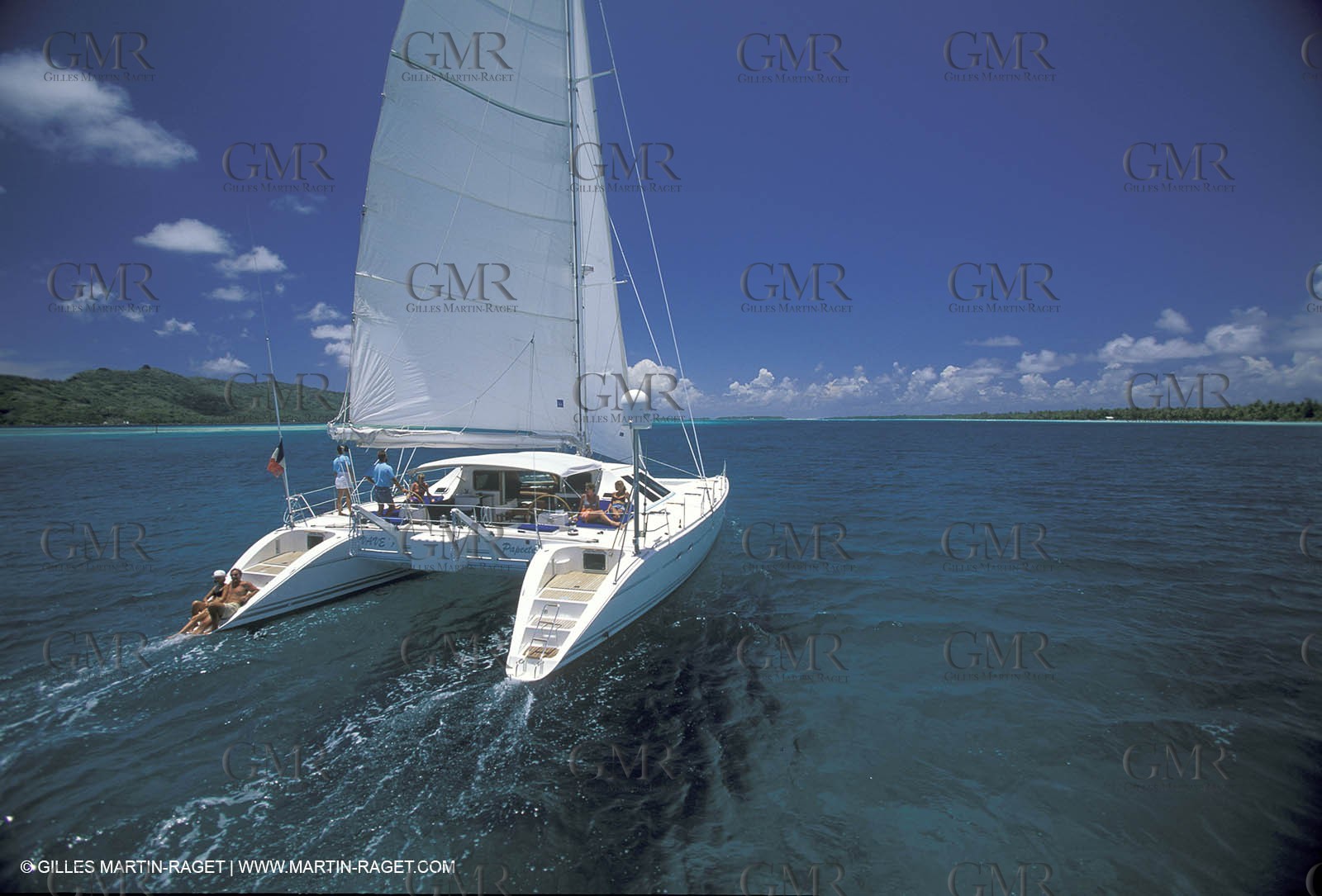 Cruising multihull sailing