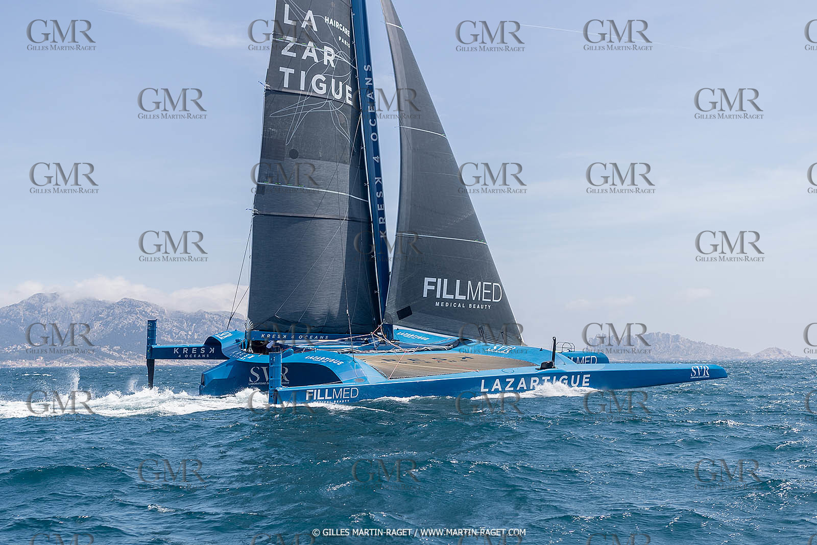 18 05 2022, Marseille (FRA), APremière navigation du trimaran Ultim SVR LAZARTIGUE à Marseille