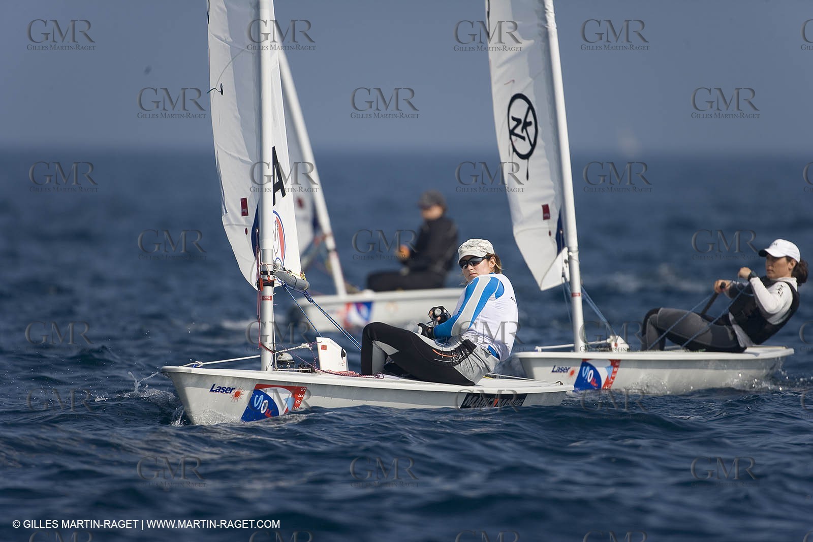 22 04 2007 - 2007 Semaine Olympique Française - Hyères (South of France) - Day 1 - Team France - Laser Radial - De Turckheim Sophie