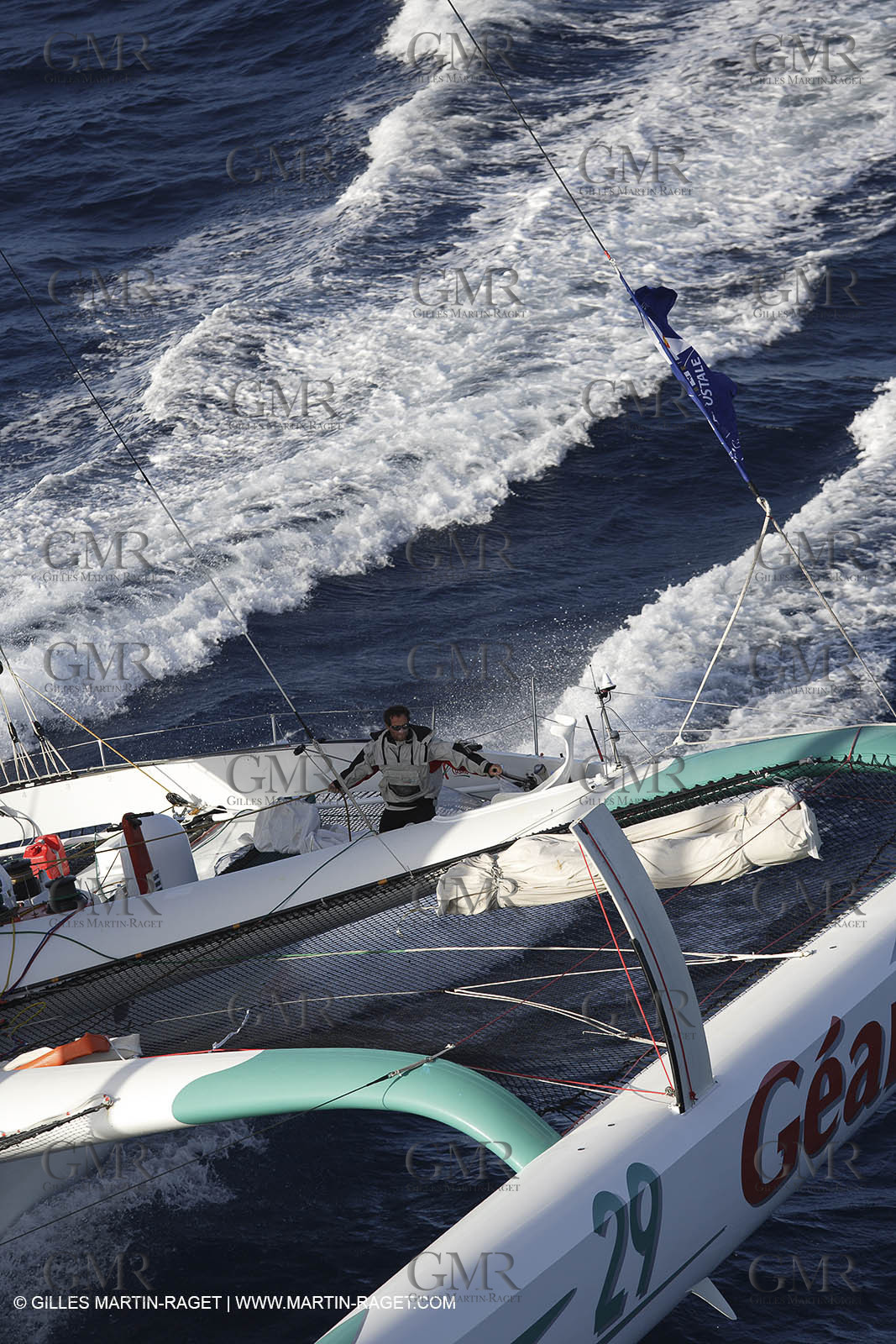 06 11 2006 - Pointe à Pitre Guadelupe (FRA) - Route du Rhum 2006 arrival Michel Desjoyeaux (Géant)