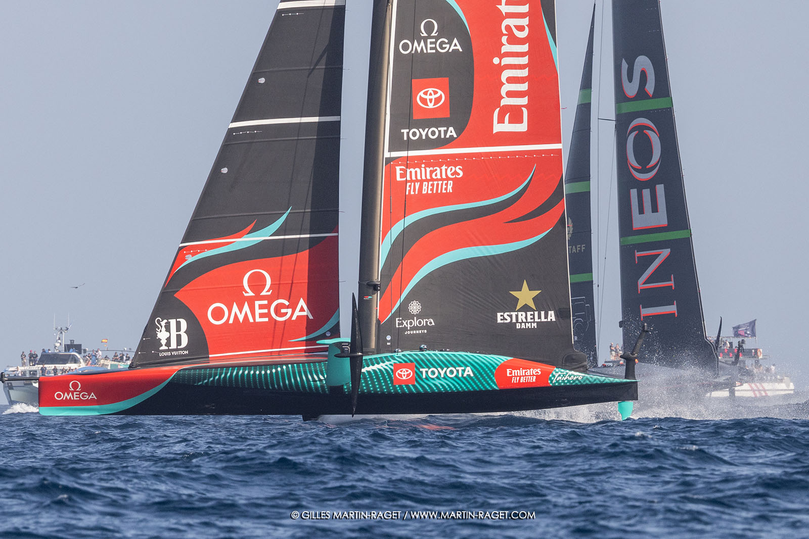 16 10 2024, Barcelona (ESP), Louis Vuitton 37th America's Cup, Final Match, Race Day 4, Race 6