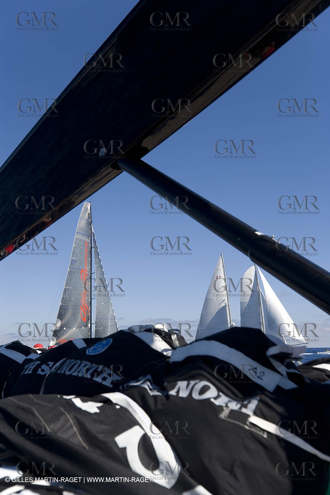 03 09 06 - Porto Cervo (Sardinia) - Maxi World Cup 2006 - Onboard Wally 90 Tango